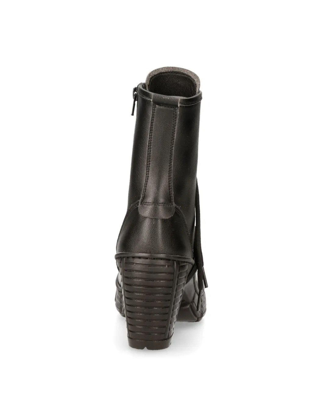 ANKLE BOOT BLACK WITH LACES M-TRCASCO007-V2