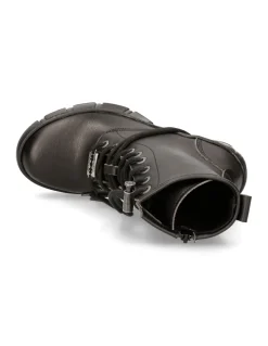 ANKLE BOOT BLACK WITH LACES M-TRCASCO007-V2