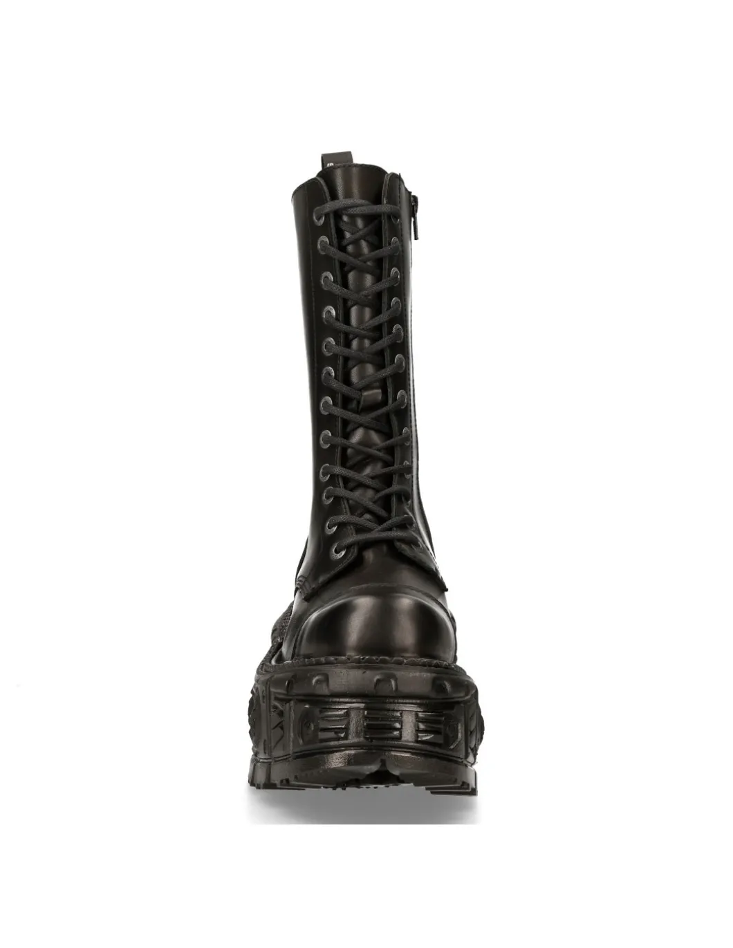 BOOT BLACK IMPERFECT WITH LACES M-MILI211-S15