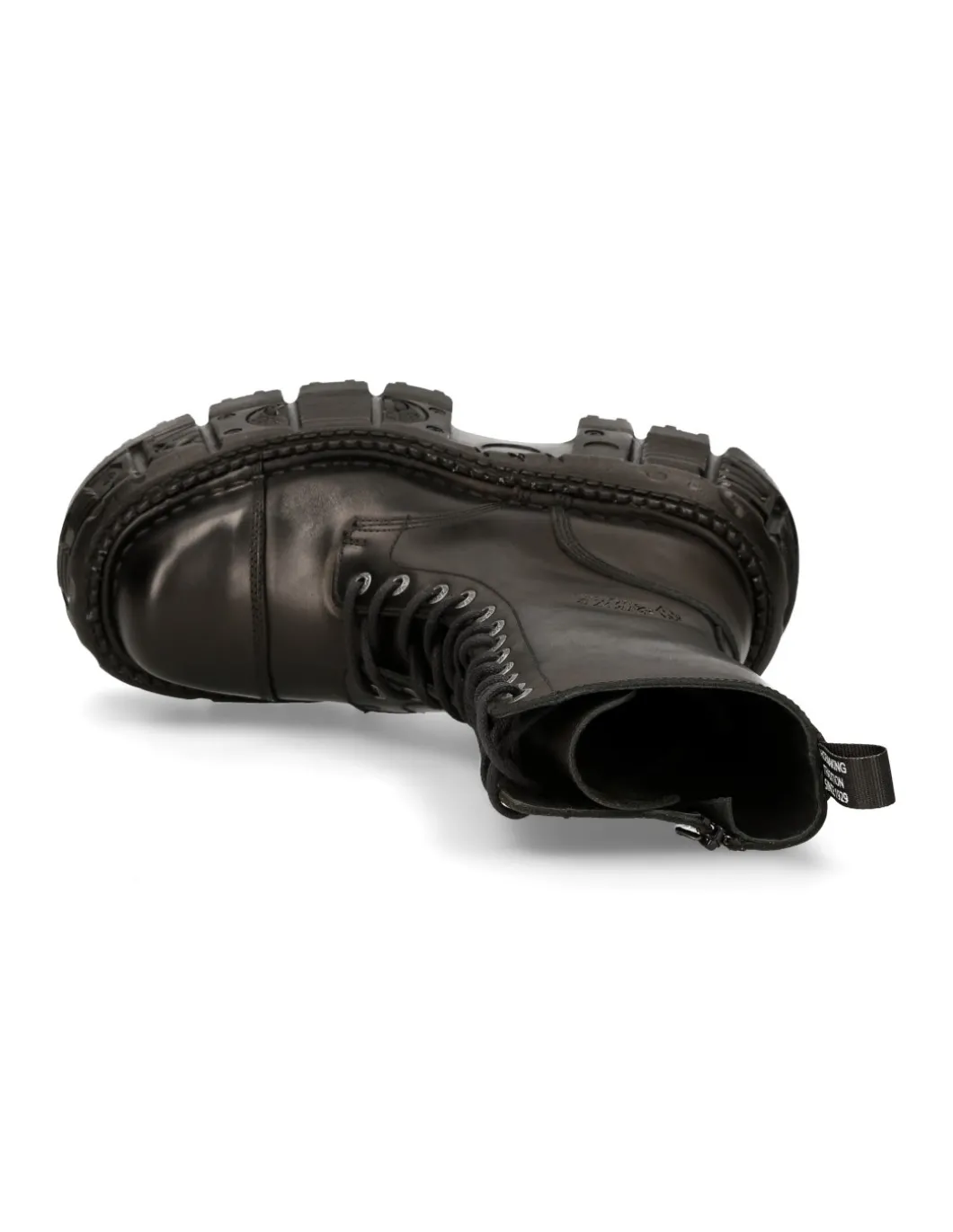 BOOT BLACK IMPERFECT WITH LACES M-MILI211-S15