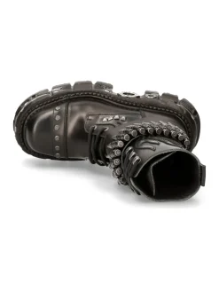 BOOT BLACK IMPERFECT WITH LACES M-297-C4