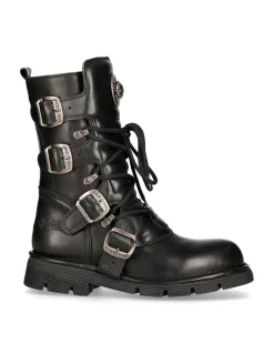 BOOT BLACK PLANING WITH LACES M-1473-S1
