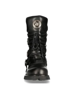 BOOT BLACK PLANING WITH LACES M-1473-S1