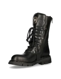BOOT BLACK PLANING WITH LACES M-1473-S1