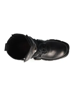 BOOT BLACK PLANING WITH LACES M-1473-S1