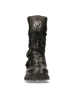 BOOT BLACK PLANING WITH LACES M-1473-S43