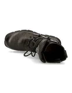 BOOT BLACK PLANING WITH LACES M-1473-S43