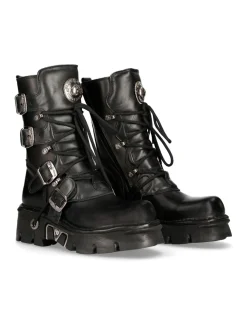 BOOT BLACK REACTOR WITH LACES M-373-S29