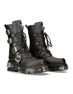 BOOT BLACK REACTOR WITH LACES M-373-S7
