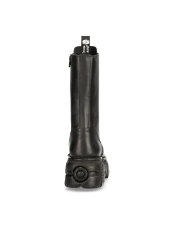 BOOT BLACK TOWER WITH LACES M-MILI211-C14