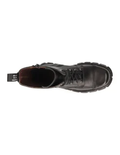 BOOT BLACK TOWER WITH LACES M-MILI211-C14