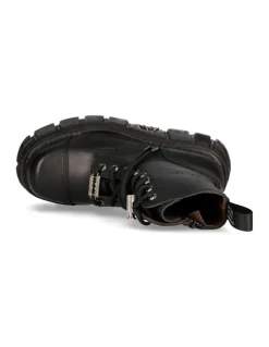BOOT BLACK TOWER WITH LACES M-NEWMILI083-S21