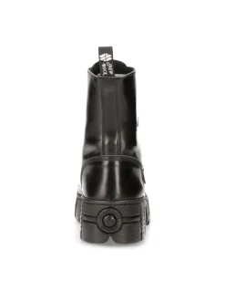 BOOT BLACK TOWER WITH LACES M-WALL126N-C1