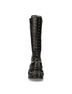 HIGH BOOT BLACK IMPERFECT WITH LACES M-235-C11