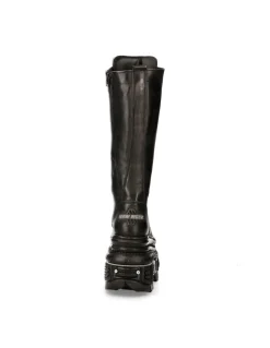 HIGH BOOT BLACK IMPERFECT WITH LACES M-235-C11