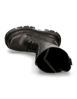 HIGH BOOT BLACK IMPERFECT WITH LACES M-235-C11