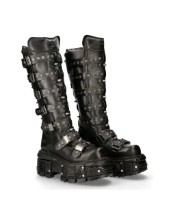 HIGH BOOT BLACK IMPERFECT M-151-C3