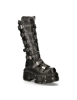 HIGH BOOT BLACK IMPERFECT M-151-C3