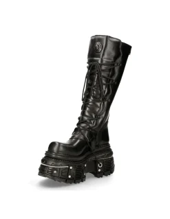 HIGH BOOT BLACK IMPERFECT M-272-C46