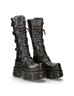HIGH BOOT BLACK IMPERFECT M-272-C38