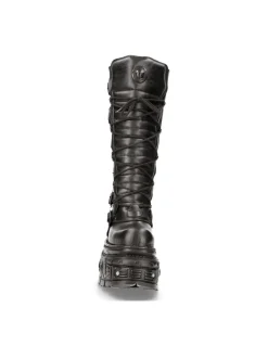 HIGH BOOT BLACK IMPERFECT M-272-C38