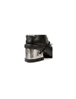 HIGH BOOT BLACK NEW WITH LACES M-236-S1