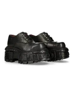 SHOE BLACK IMPERFECT WITH LACES M-TANKMILI003-S1