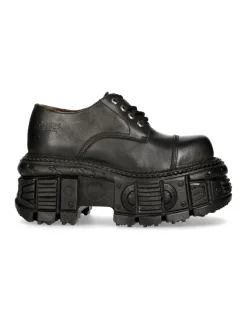 SHOE BLACK IMPERFECT WITH LACES M-TANKMILI003-S1