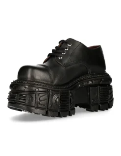 SHOE BLACK IMPERFECT WITH LACES M-TANKMILI003-S1