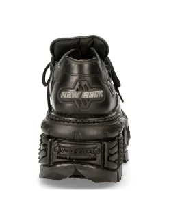 SHOE BLACK IMPERFECT WITH LACES M-233-C4