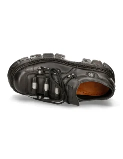 SHOE BLACK IMPERFECT WITH LACES M-233-C4