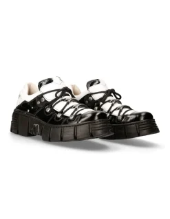 SHOE BLACK TOWER WITH LACES M-WALL120N-S2